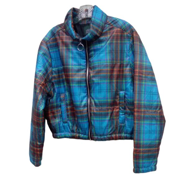 Wild Fable plaid puffer jacket sz XL - Picture 1 of 13
